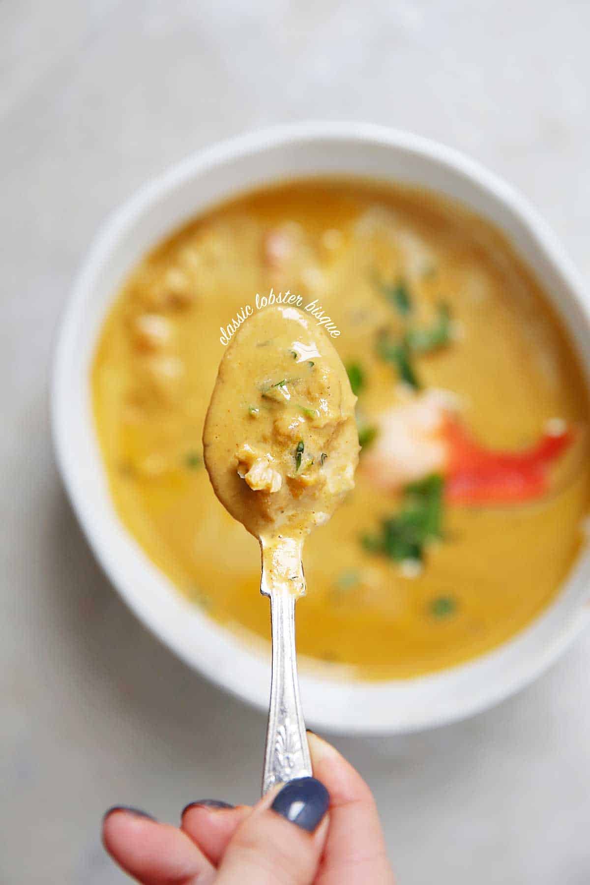 Dairy Free Lobster Bisque - Allianna's Kitchen