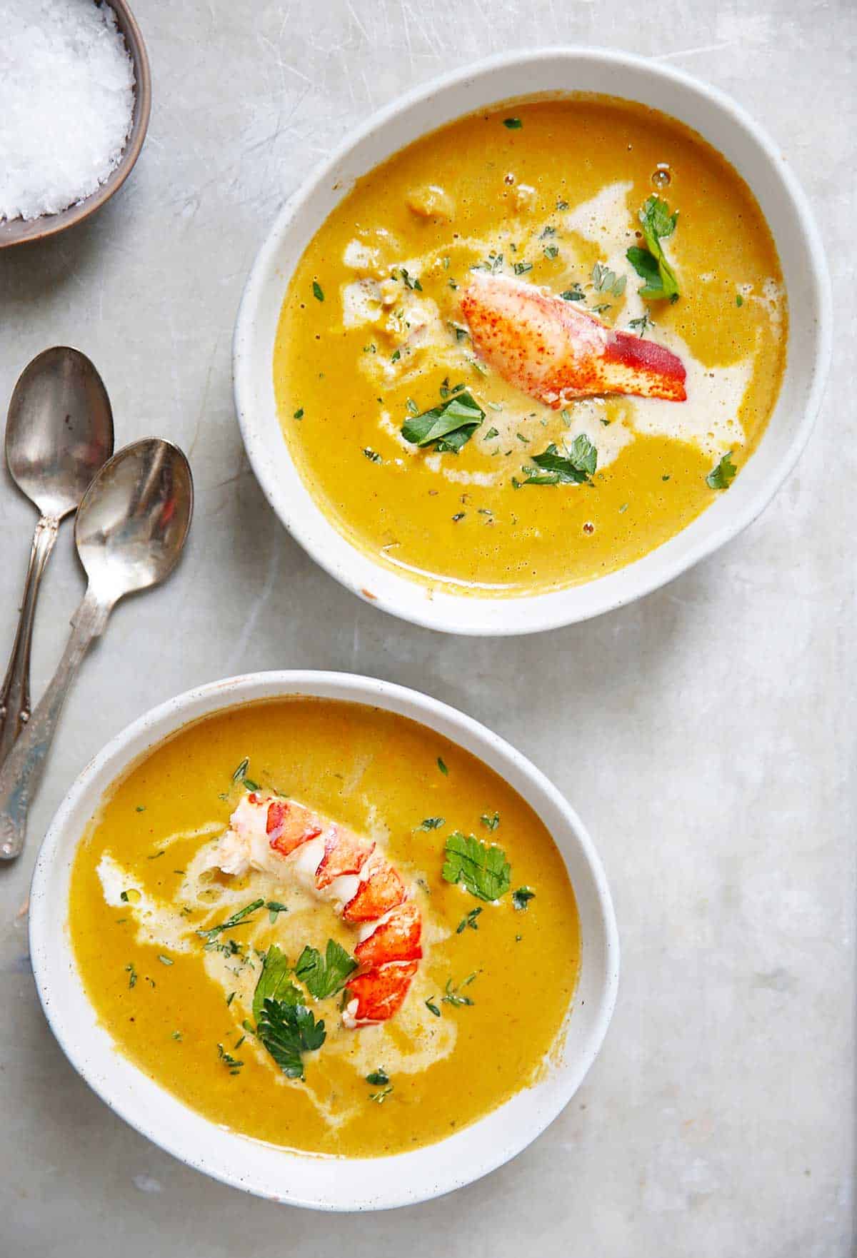 Lobster Bisque with Coconut Milk