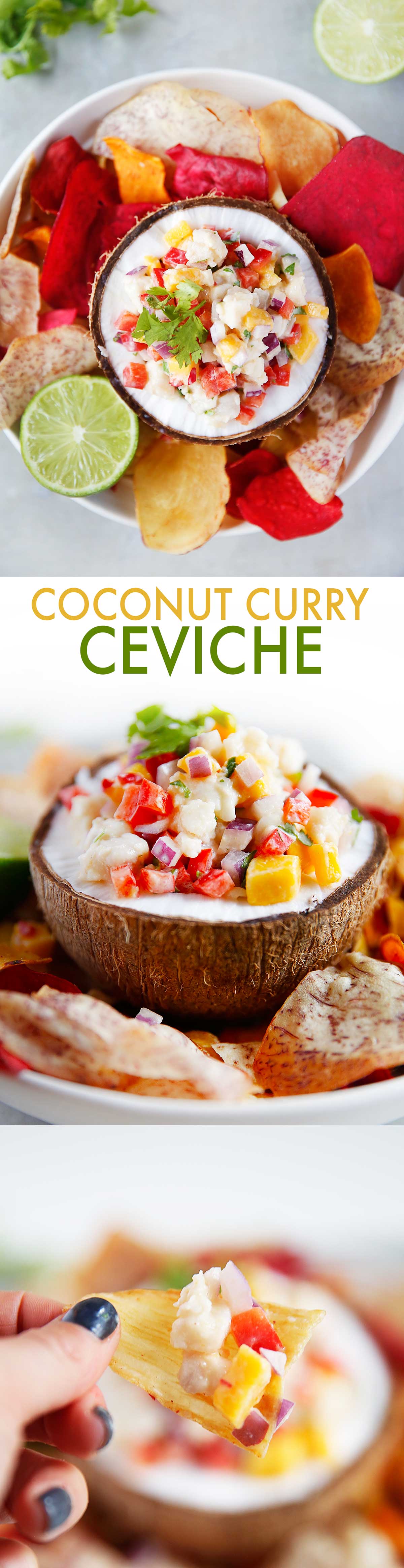 Coconut Curry Ceviche {Dairy-free, grain-free, gluten-free, paleo-friendly} | Lexi's Clean Kitchen