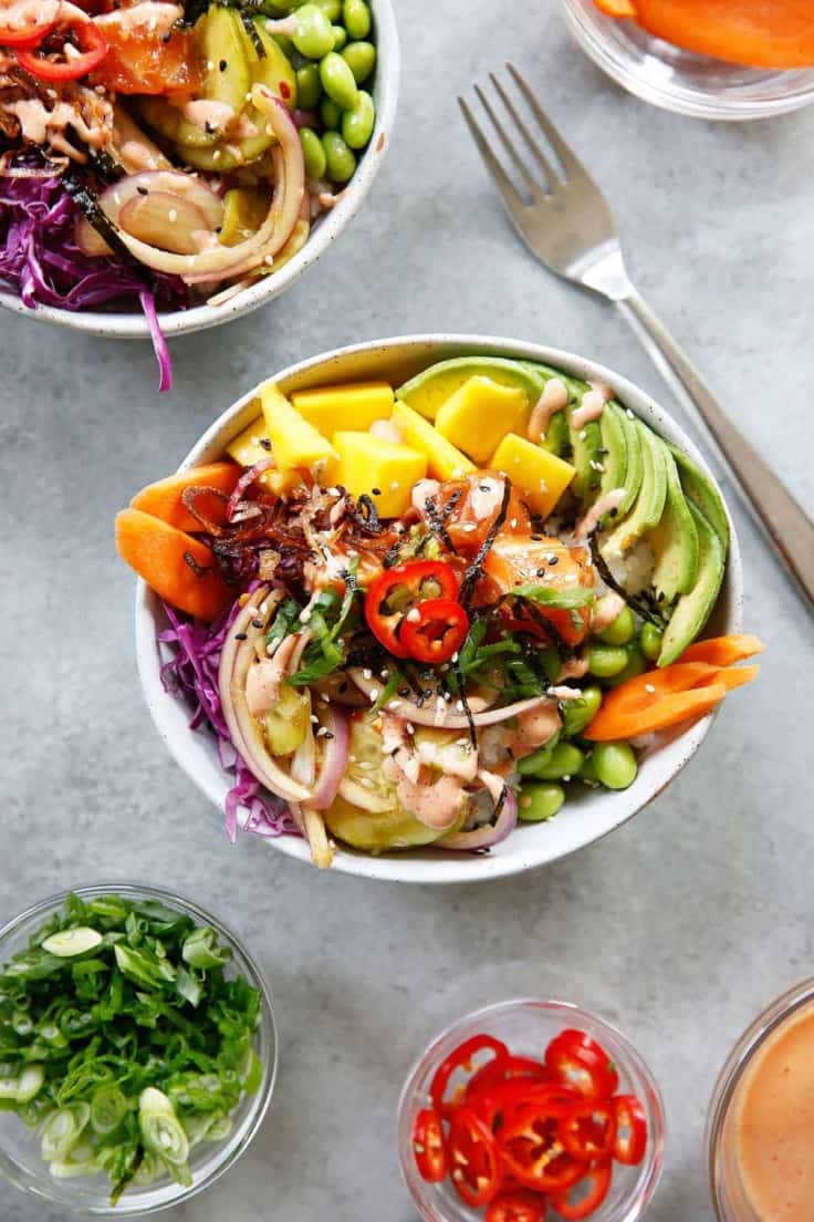 Easy Healthy Poke Bowls At Home - Lexi's Clean Kitchen