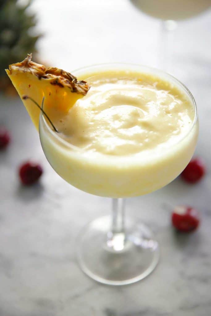 4 Ingredient Lightened Up Pina Colada | Lexi's Clean Kitchen