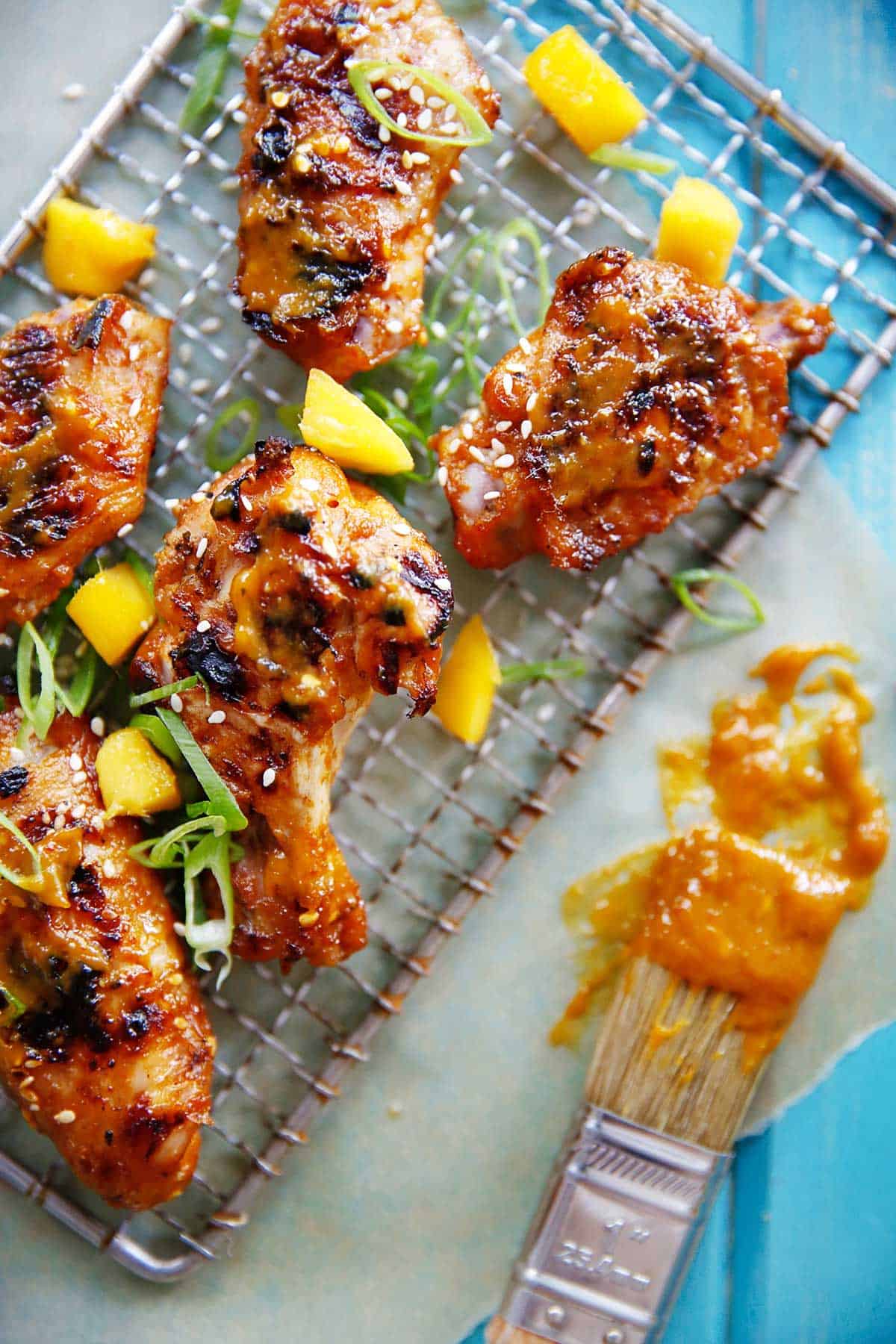 Chicken Wings with Mango Chili Sauce | Lexi's Clean Kitchen