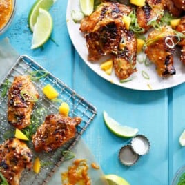 Chicken Wings with Mango Chili Sauce | Lexi's Clean Kitchen