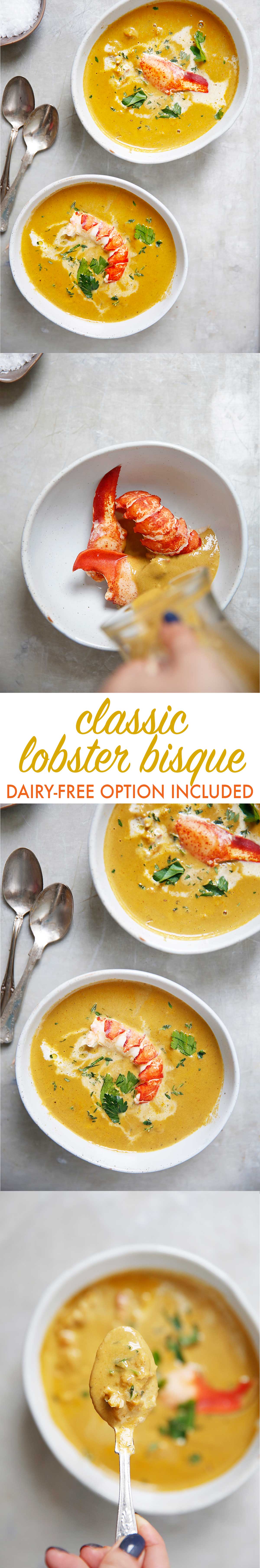 Classic Lobster Bisque {dairy-free option} | Lexi's Clean Kitchen