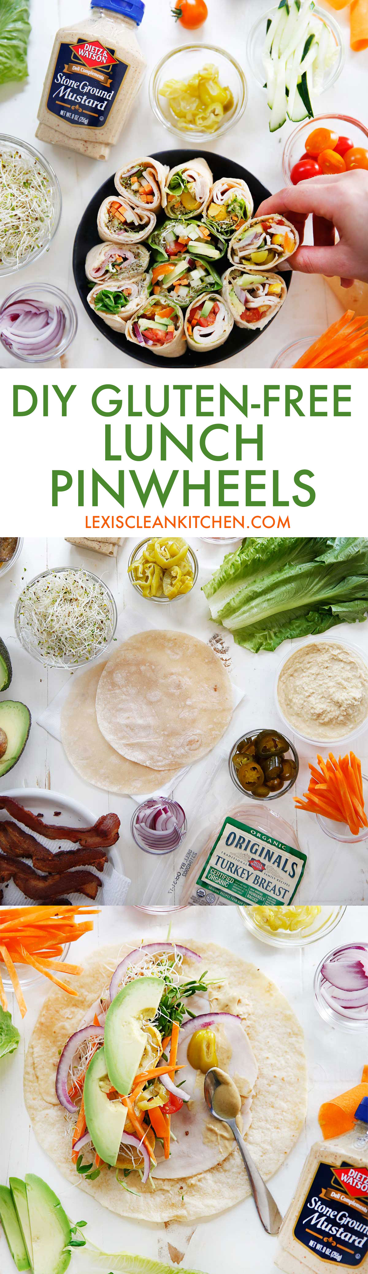 DIY Gluten Free Lunch Pinwheels | Lexi's Clean Kitchen