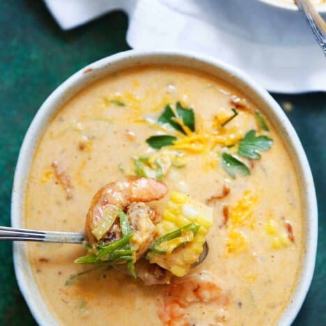 Creamy Potato Chowder with Shrimp and Bacon (dairy-free) - Lexi's Clean Kitchen