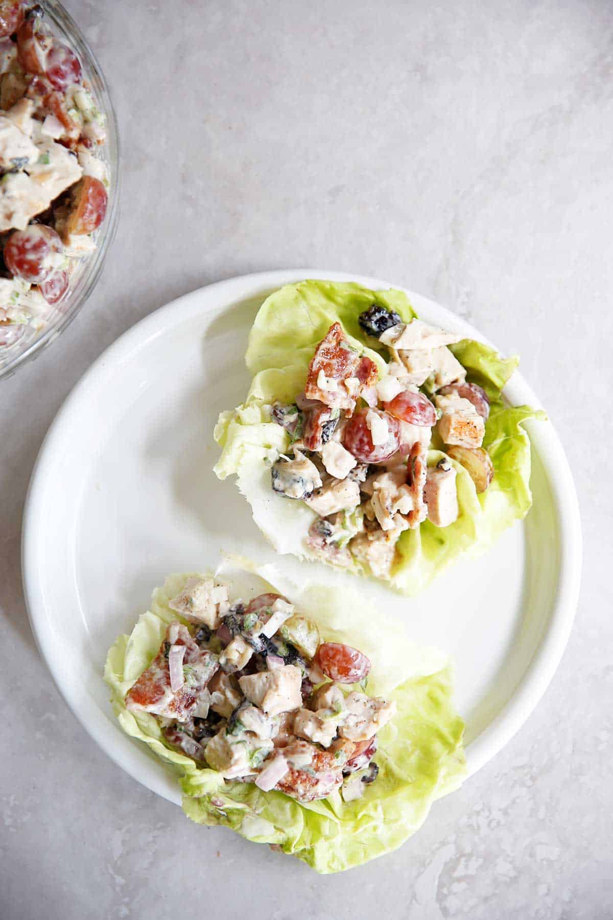 Loaded Chicken Salad Lettuce Wraps | Lexi's Clean Kitchen