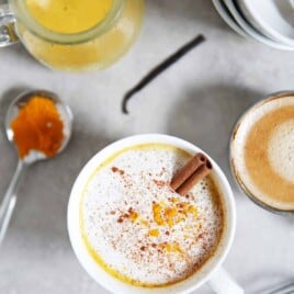 Dairy-Free Golden Turmeric Latte With Espresso