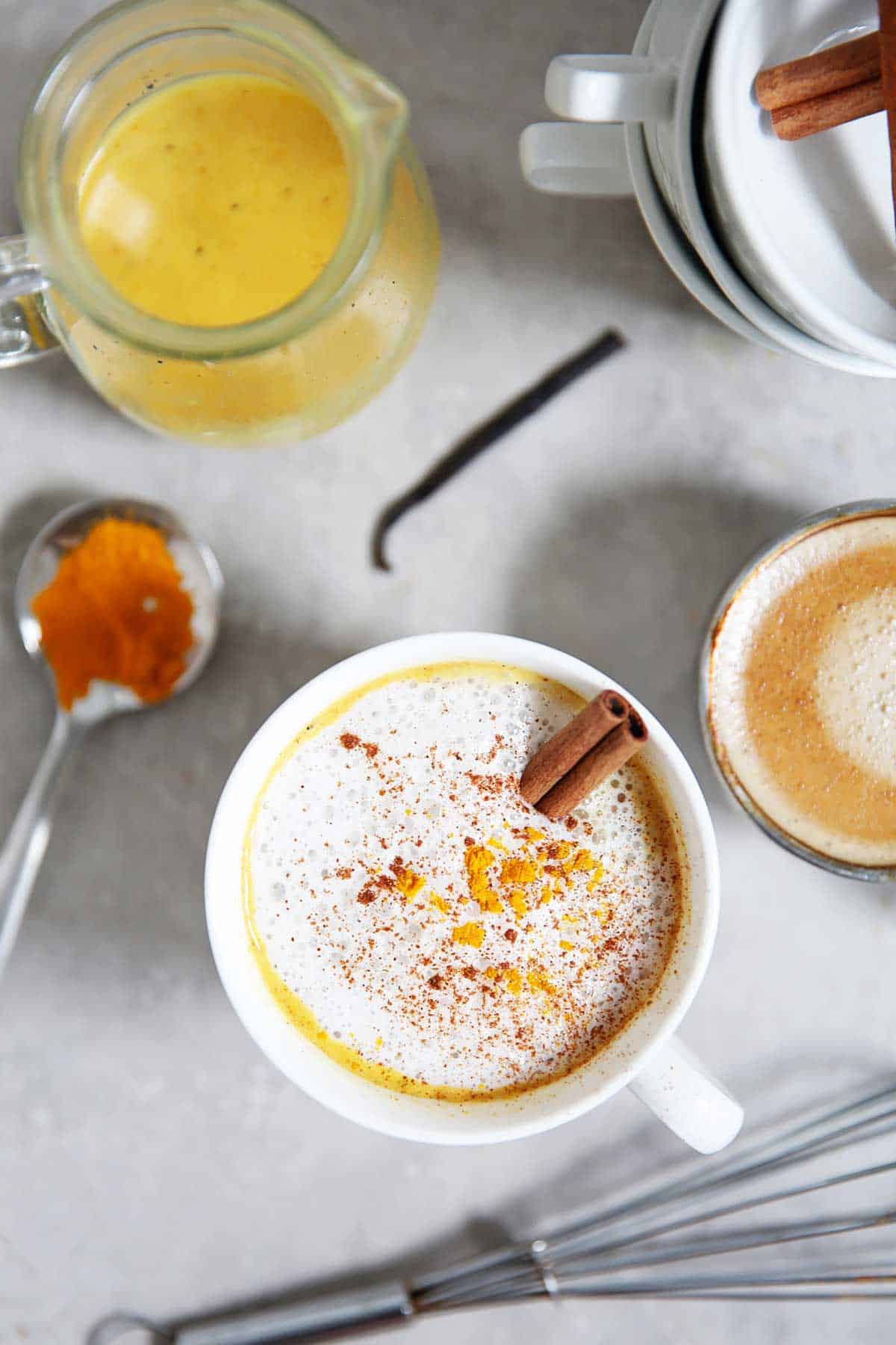 Curcuma Vanilla Latte - Vegan latte 