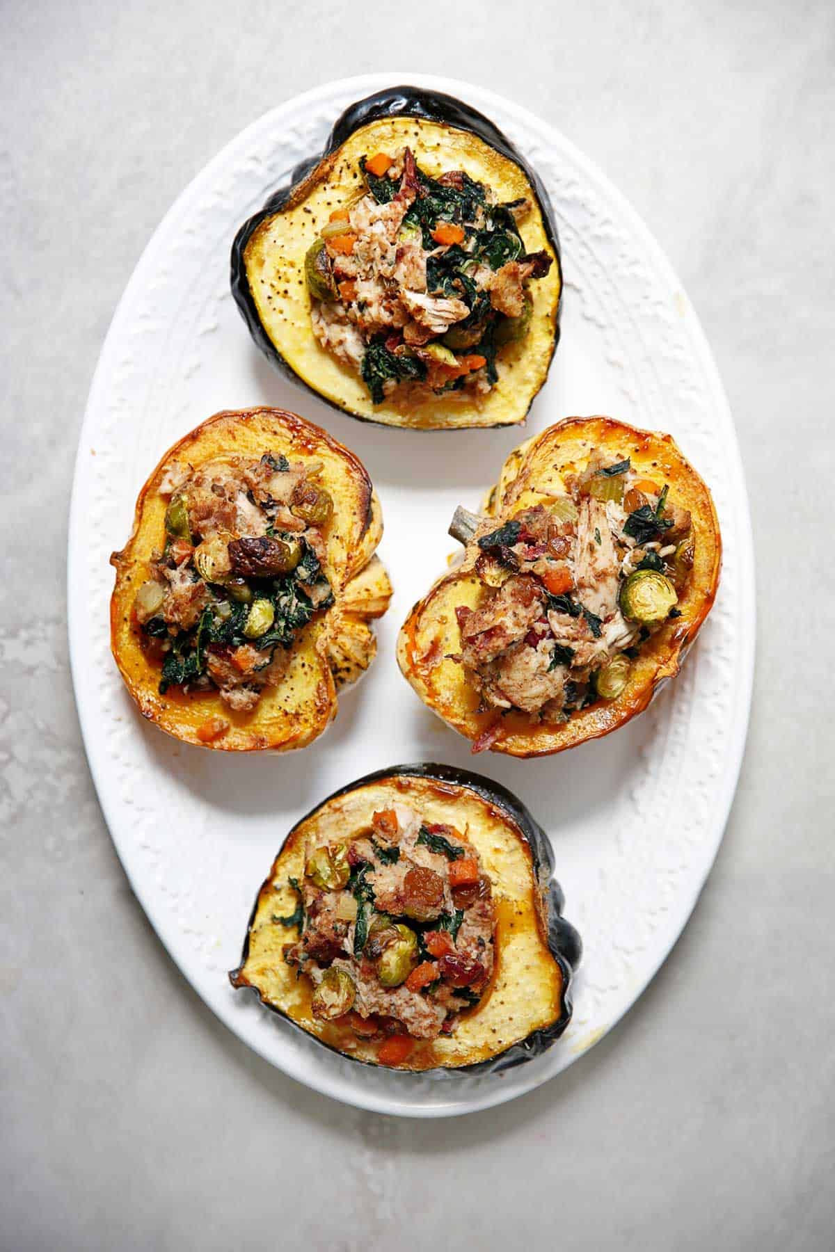 Thanksgiving Stuffed Acorn Squash (Thanksgiving Leftovers Recipe ...