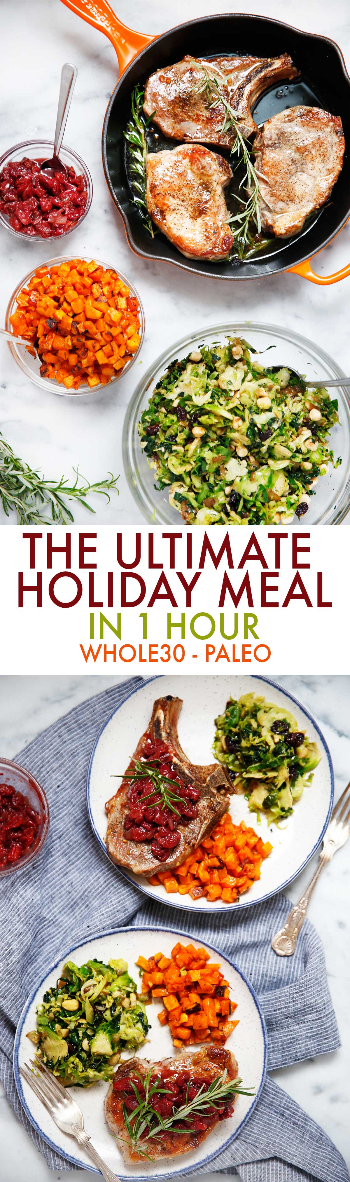 Your Holiday Dinner Menu (Made In 1 Hour) - Lexi's Clean Kitchen #paleo #glutenfree #cleaneating #holiday #dinner