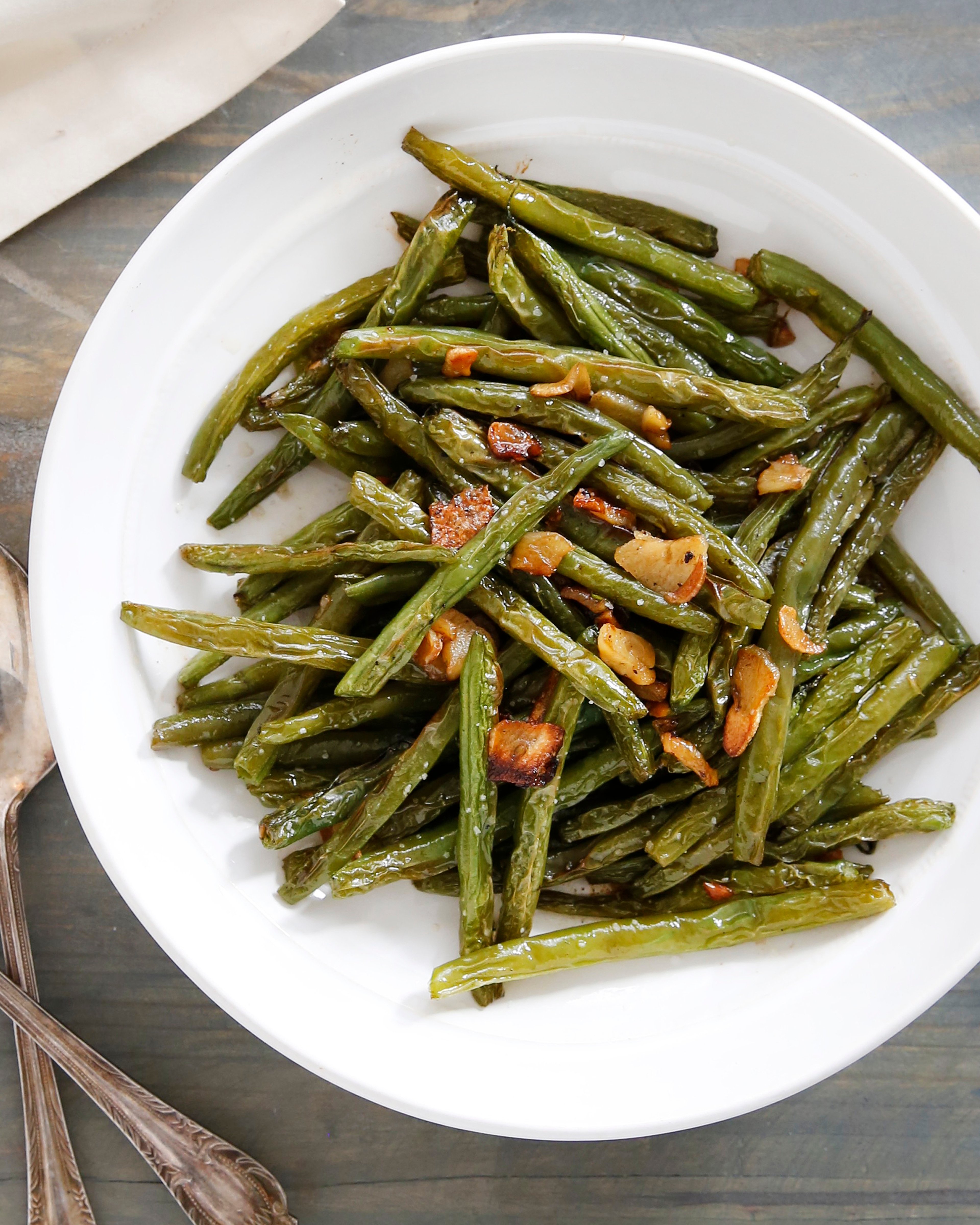 Garlicky Blistered Green Beans