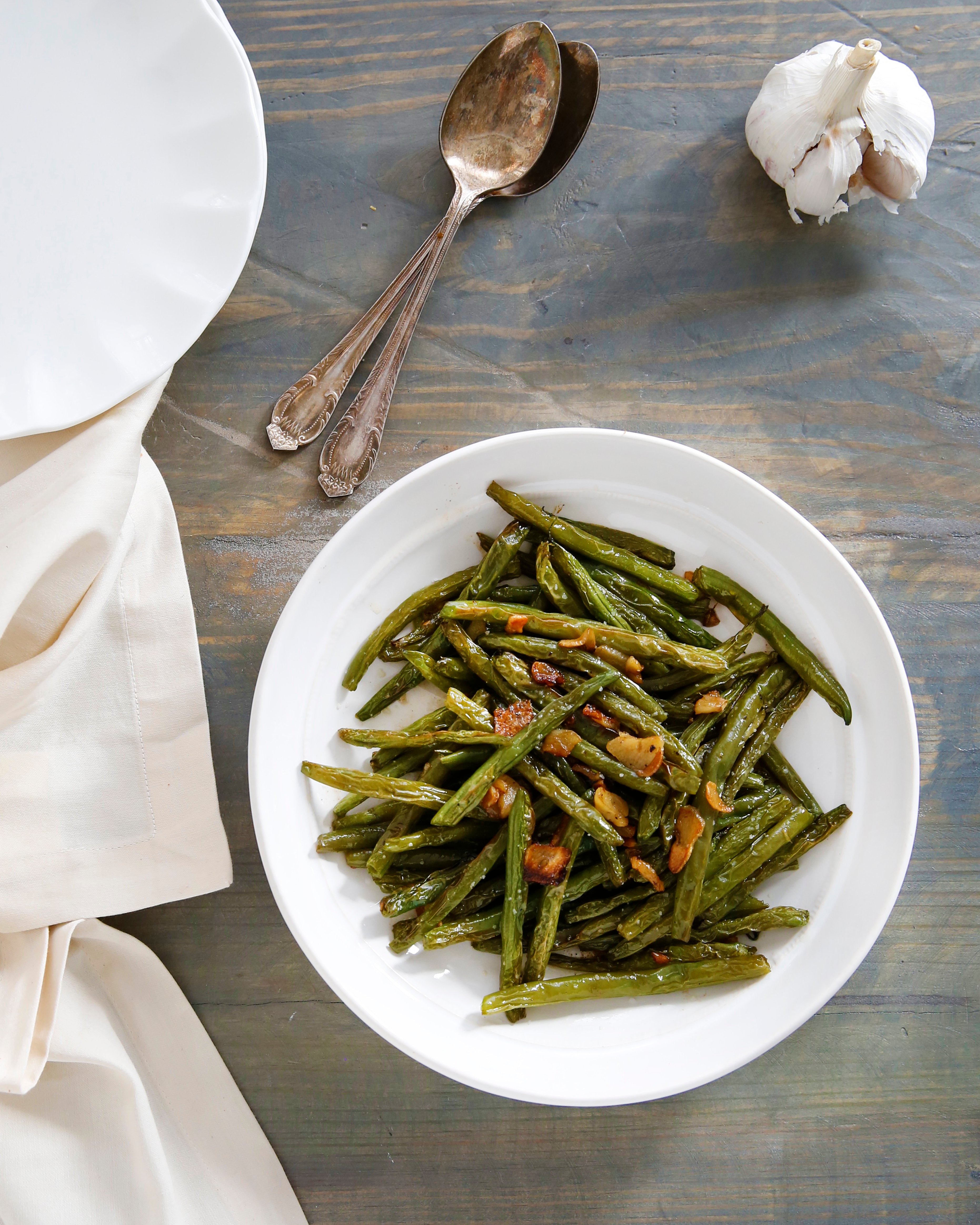 Garlicky Blistered Green Beans