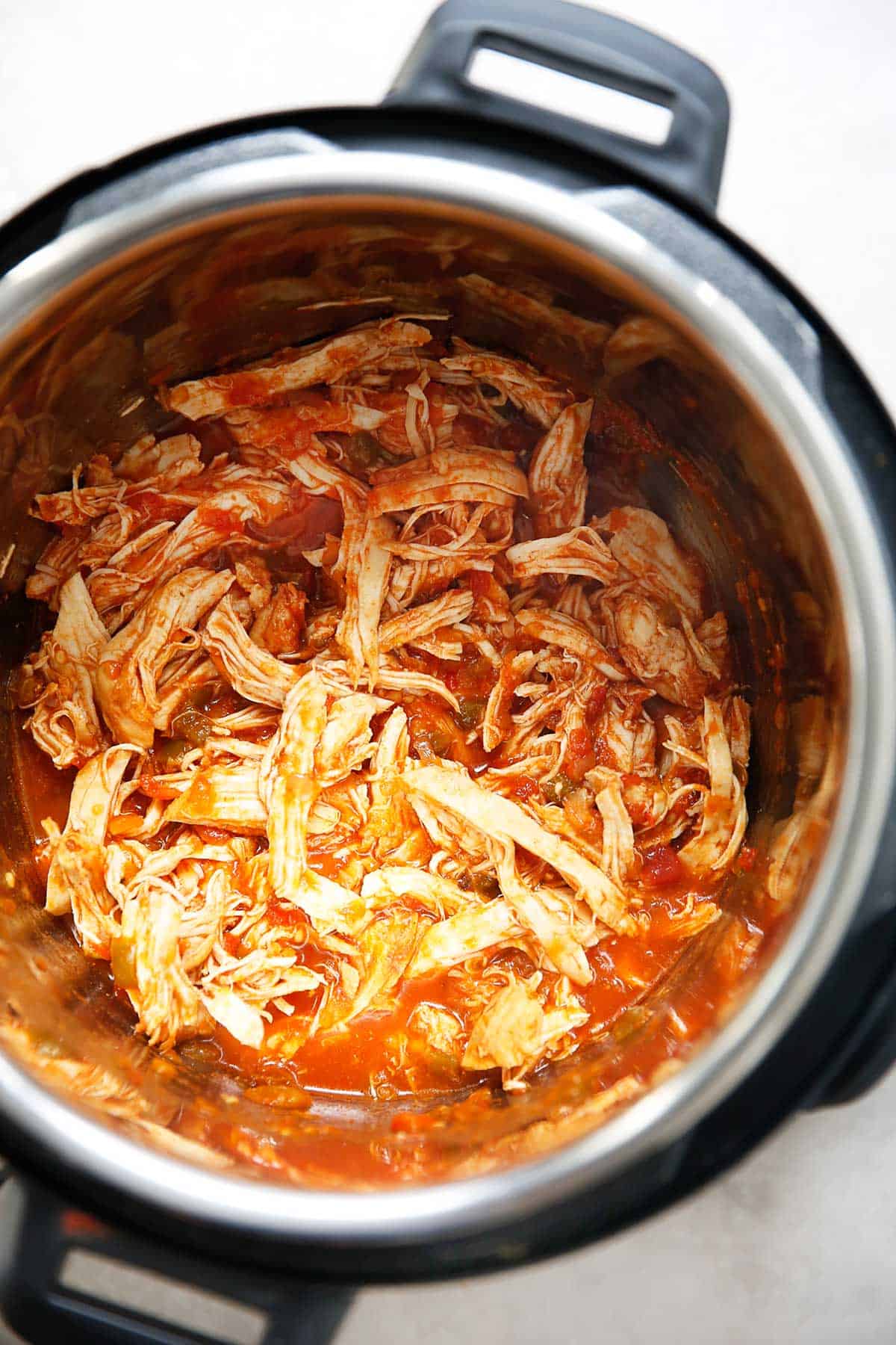 Instant Pot Shredded Salsa Chicken - Lexi's Clean Kitchen