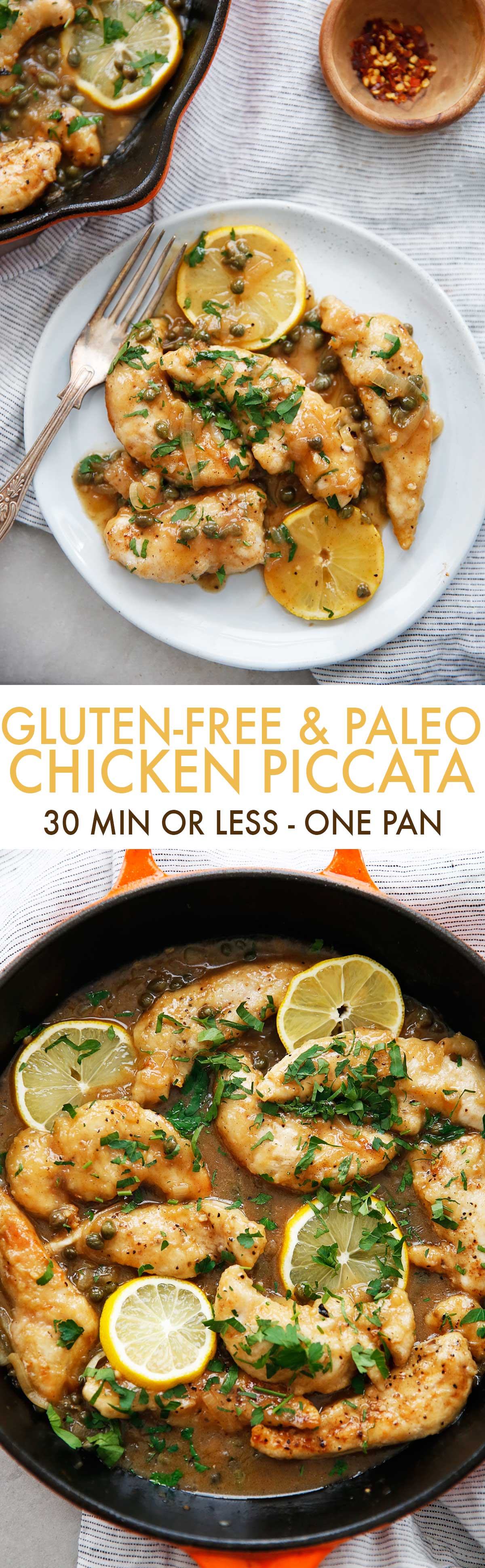The BEST Gluten-Free Chicken Piccata With No Flour or Dairy!