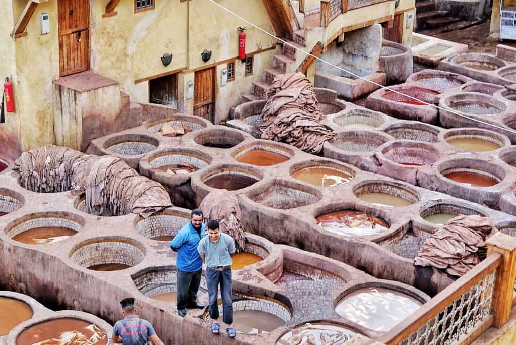 Dye Pits in Fes, Morocco