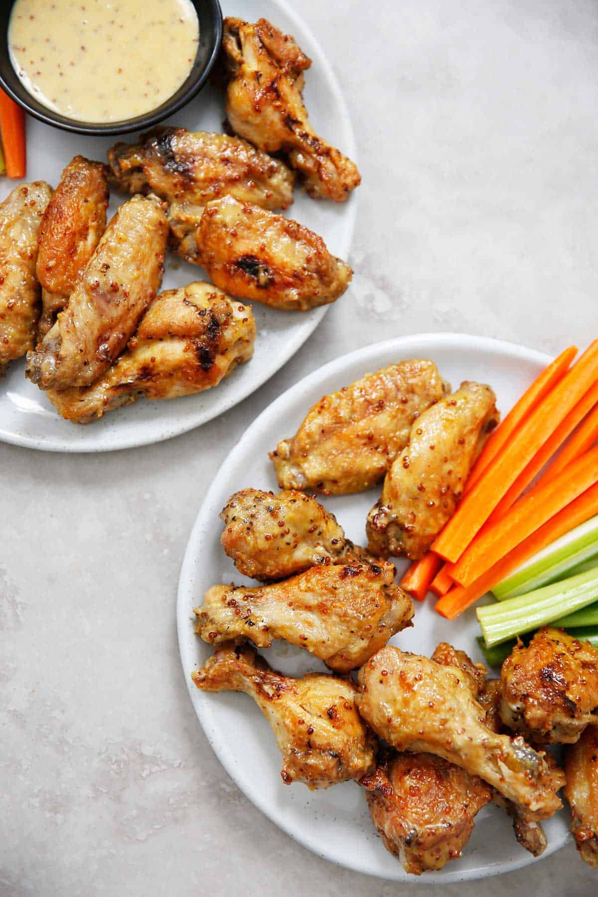 Honey Mustard Chicken Wings (Instant Pot or Baked)