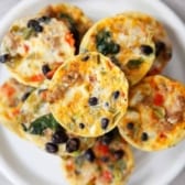 Tex Mex Egg Muffin Cups with Turkey