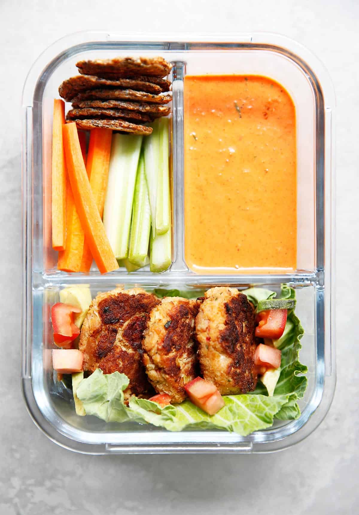 Paleo Tuna Cakes Recipe in meal prep container