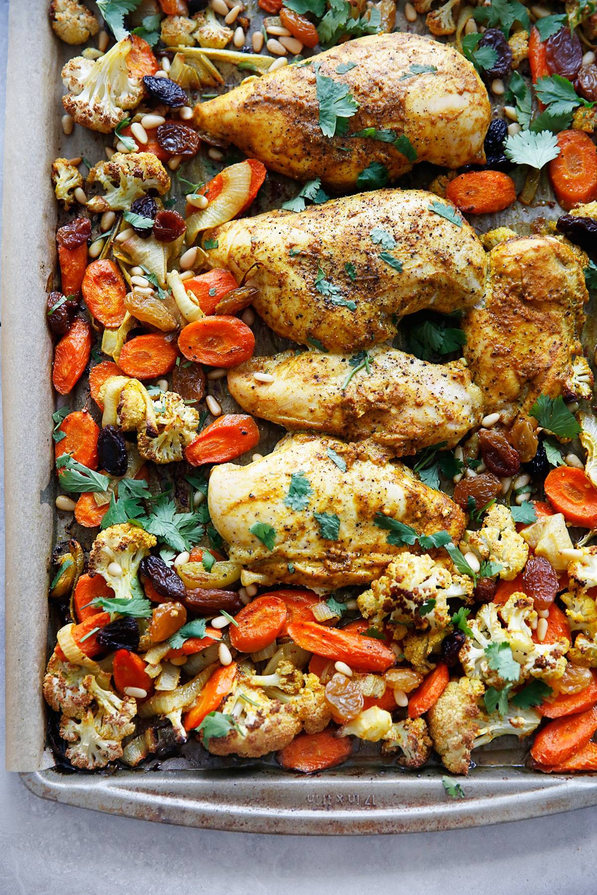 Sheet Pan Curry Chicken and Vegetables