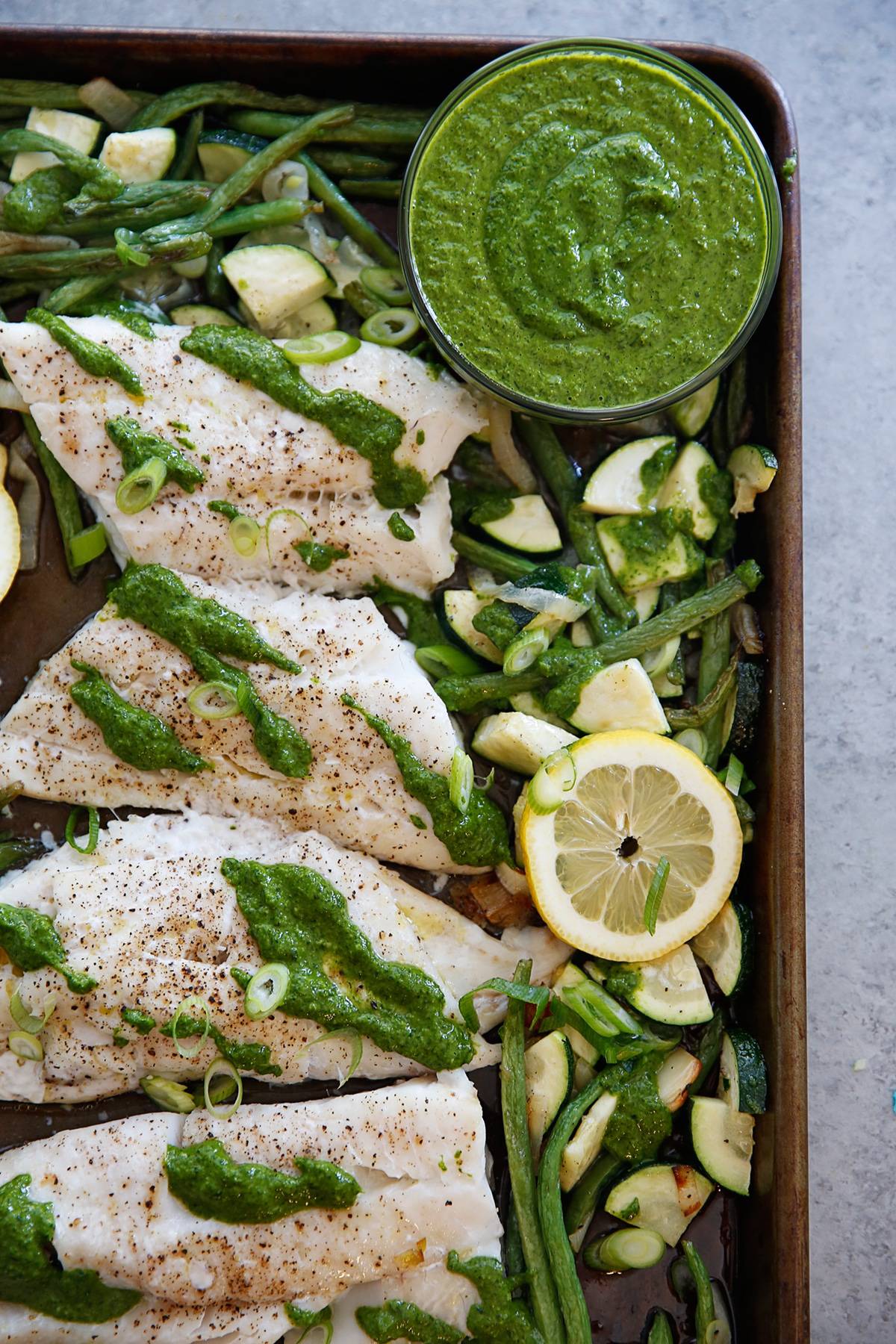 Sheet Pan Lemon and Herb Cod with Vegetables