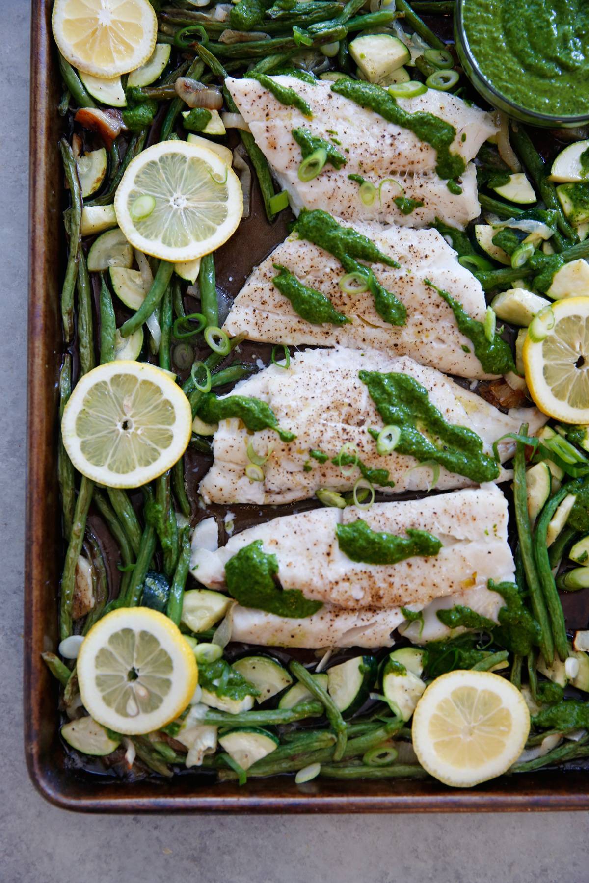 Sheet Pan Lemon and Herb Cod with Vegetables