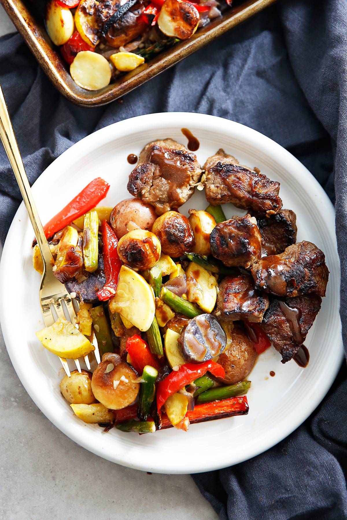 Sheet Pan Steak and Veggies - Damn Delicious