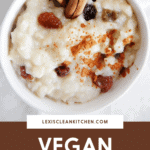 Vegan rice pudding