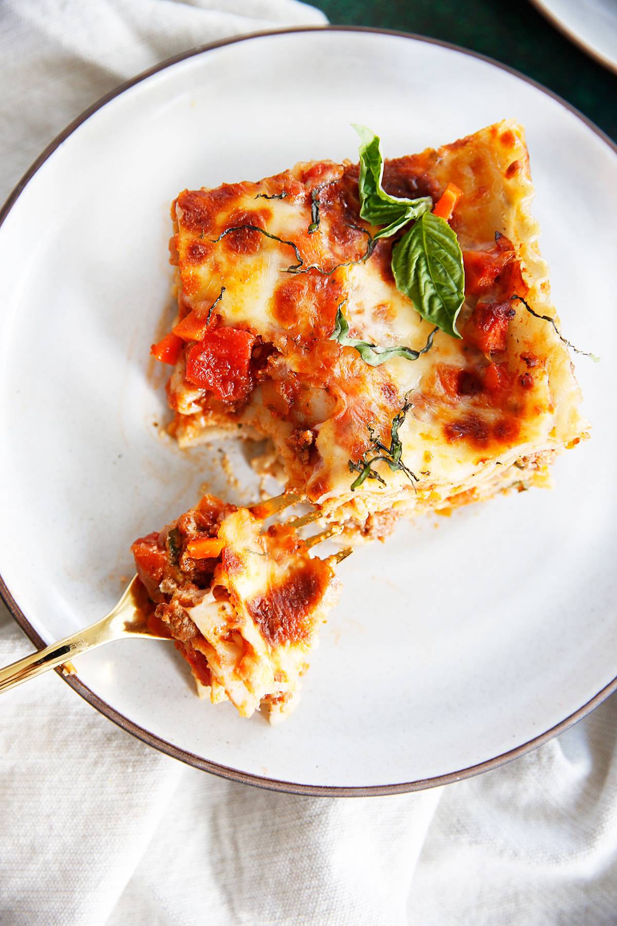 Best Gluten Free Lasagna square on a plate