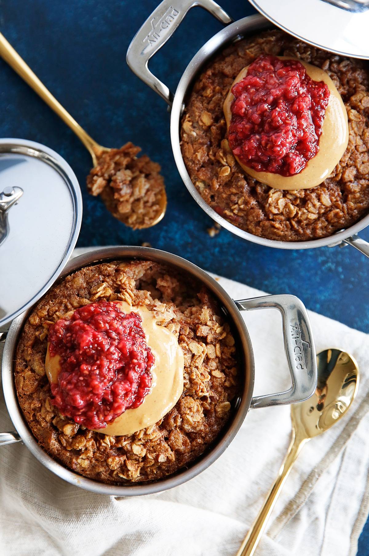 Baked PB&J Oatmeal (Gluten-Free) - Lexi's Clean Kitchen