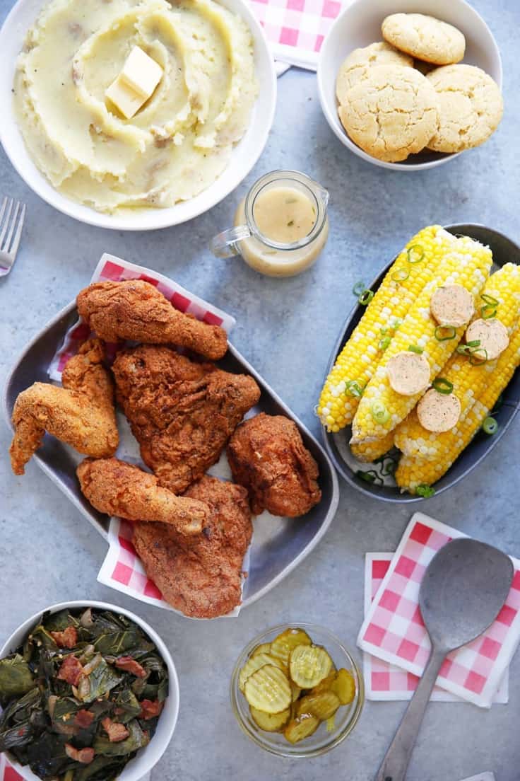 Healthy Southern Fried Chicken Meal