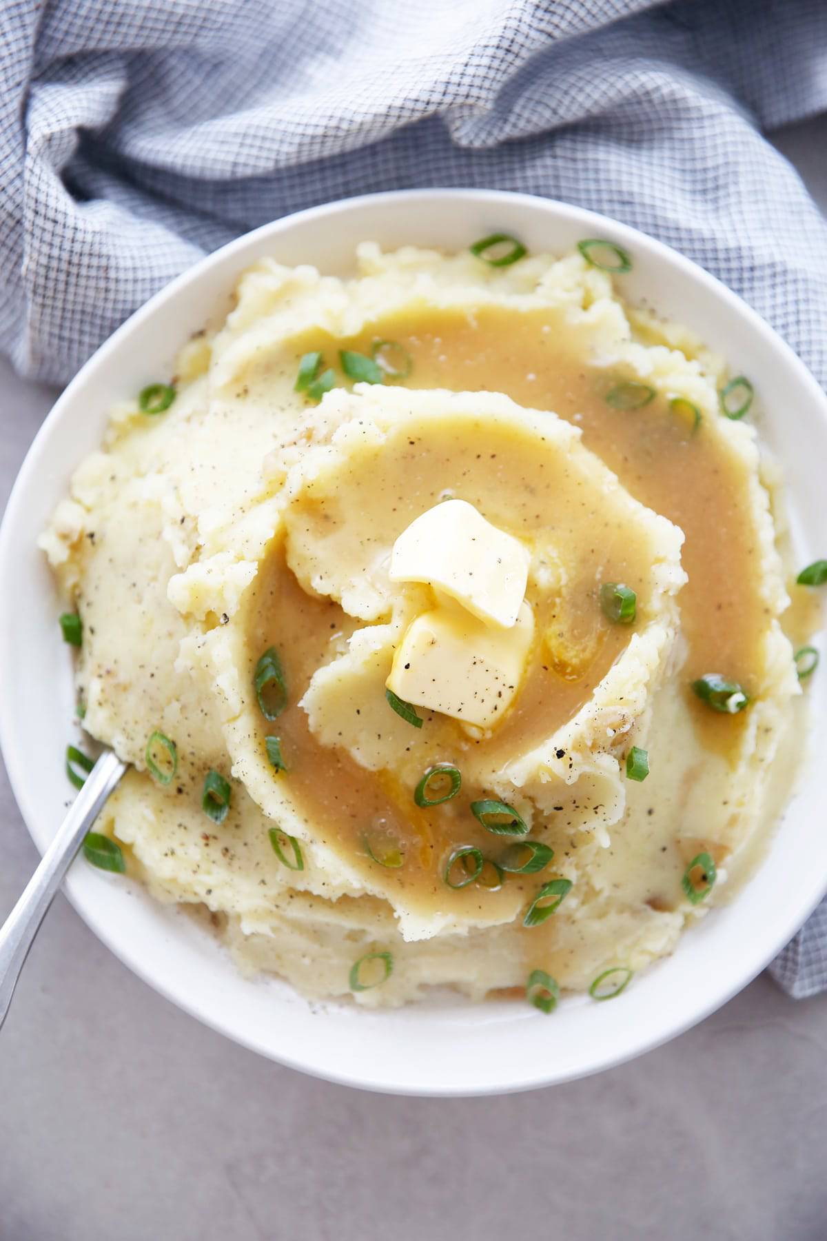 Dairy free mashed potatoes in a bowl