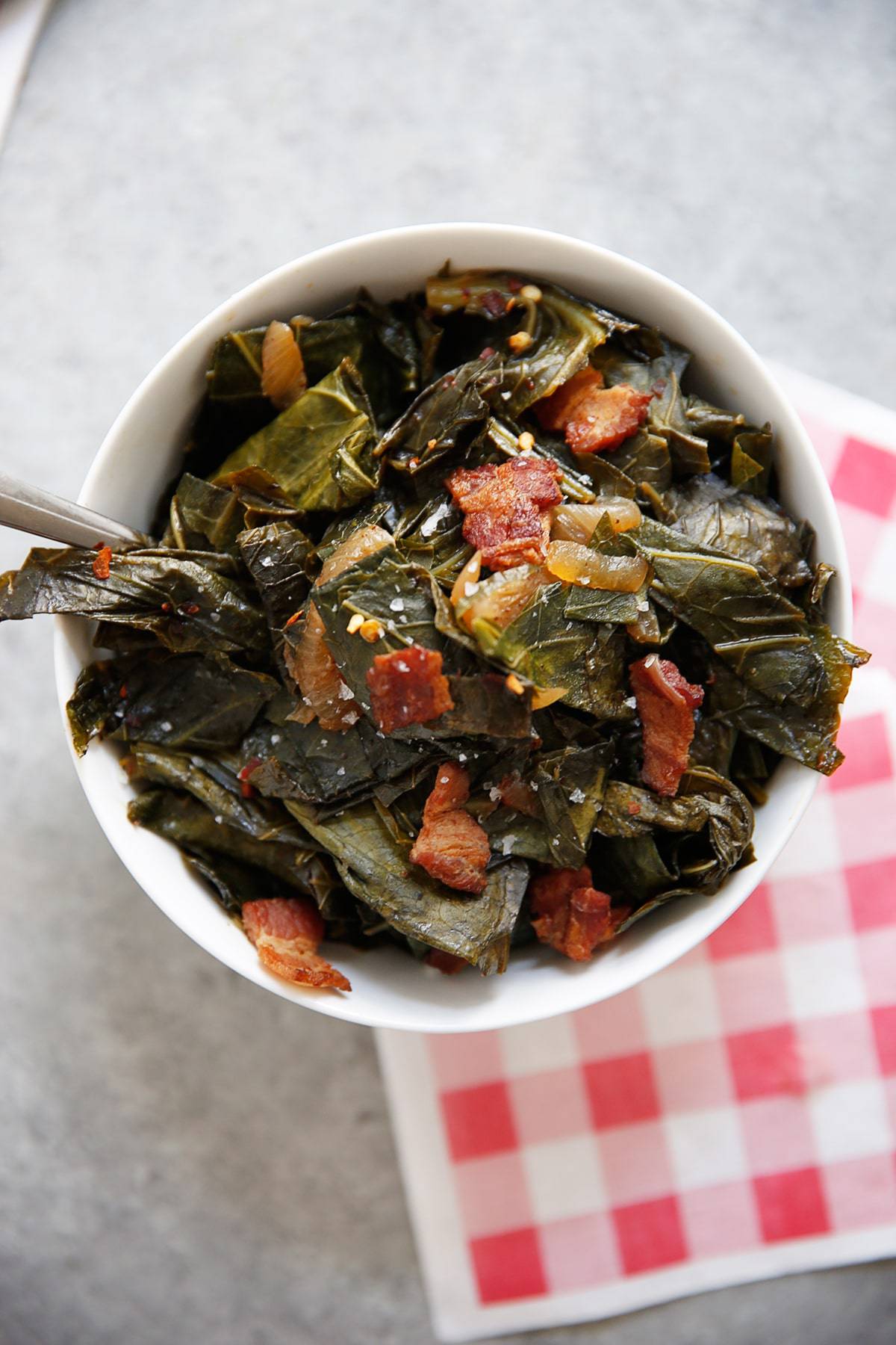 Healthy Collard Greens With Bacon Lexis Clean Kitchen 