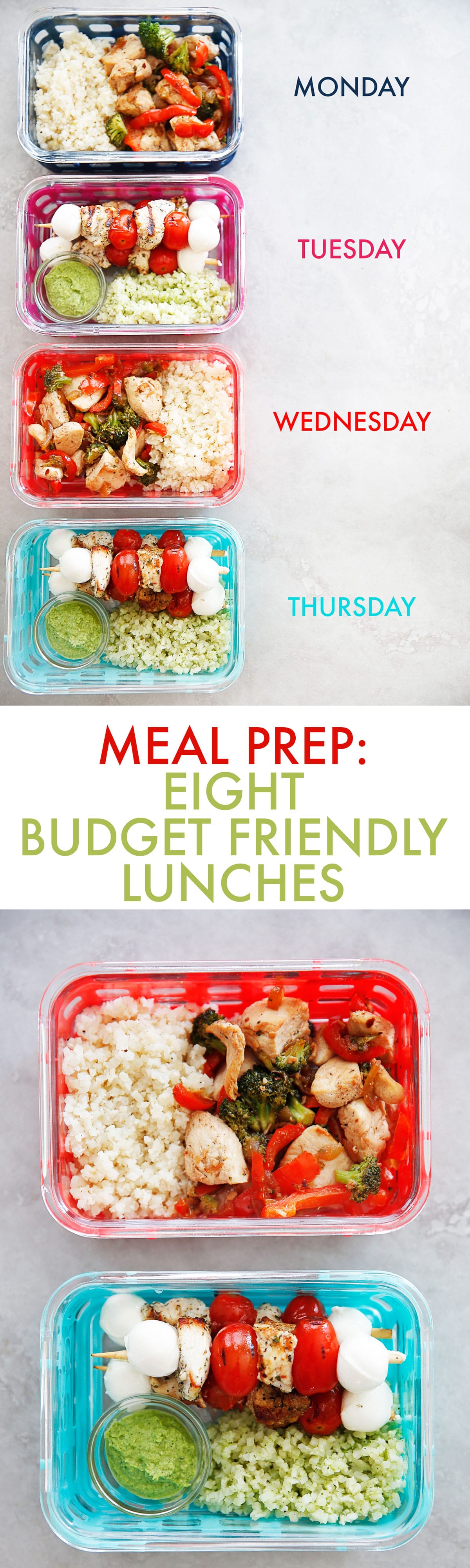 meal prep: 8 budget friendly lunches