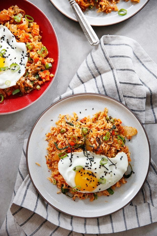 Kimchi Fried Rice (cauliflower Rice Or White Rice) - Lexi's Clean Kitchen