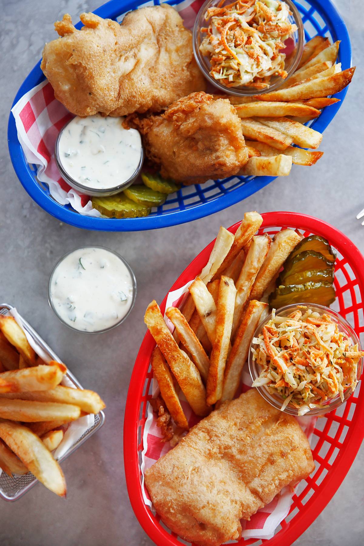 Baked Fish And Chips - Homemade In Kitchen