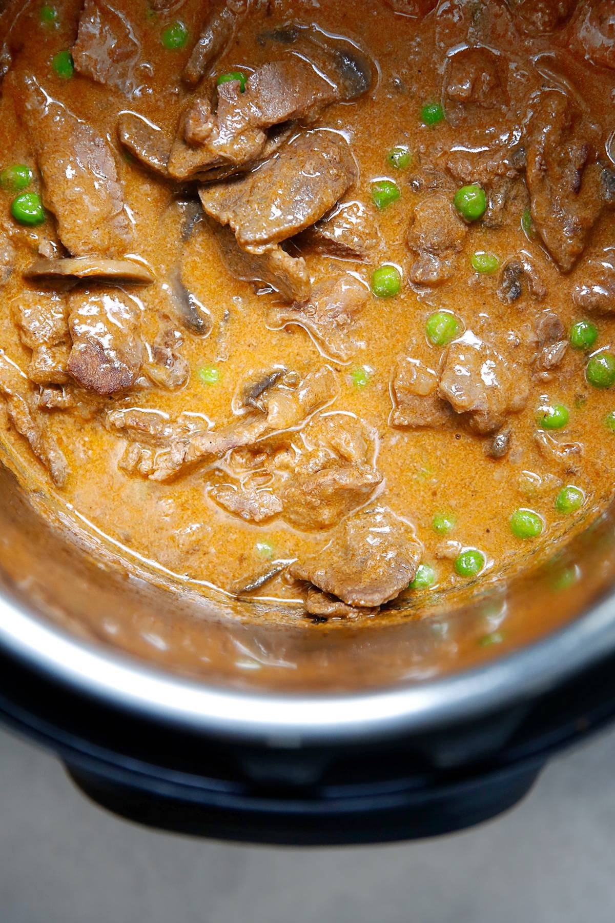 Instant pot beef stroganoff paleo