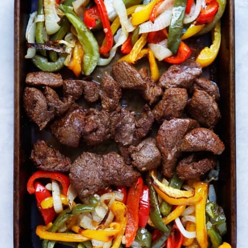 Sheet Pan Steak Fajitas - Lexi's Clean Kitchen