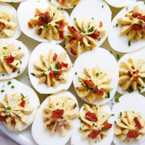 Bacon Chive Deviled Eggs
