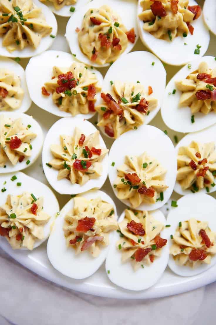 Bacon Chive Deviled Eggs