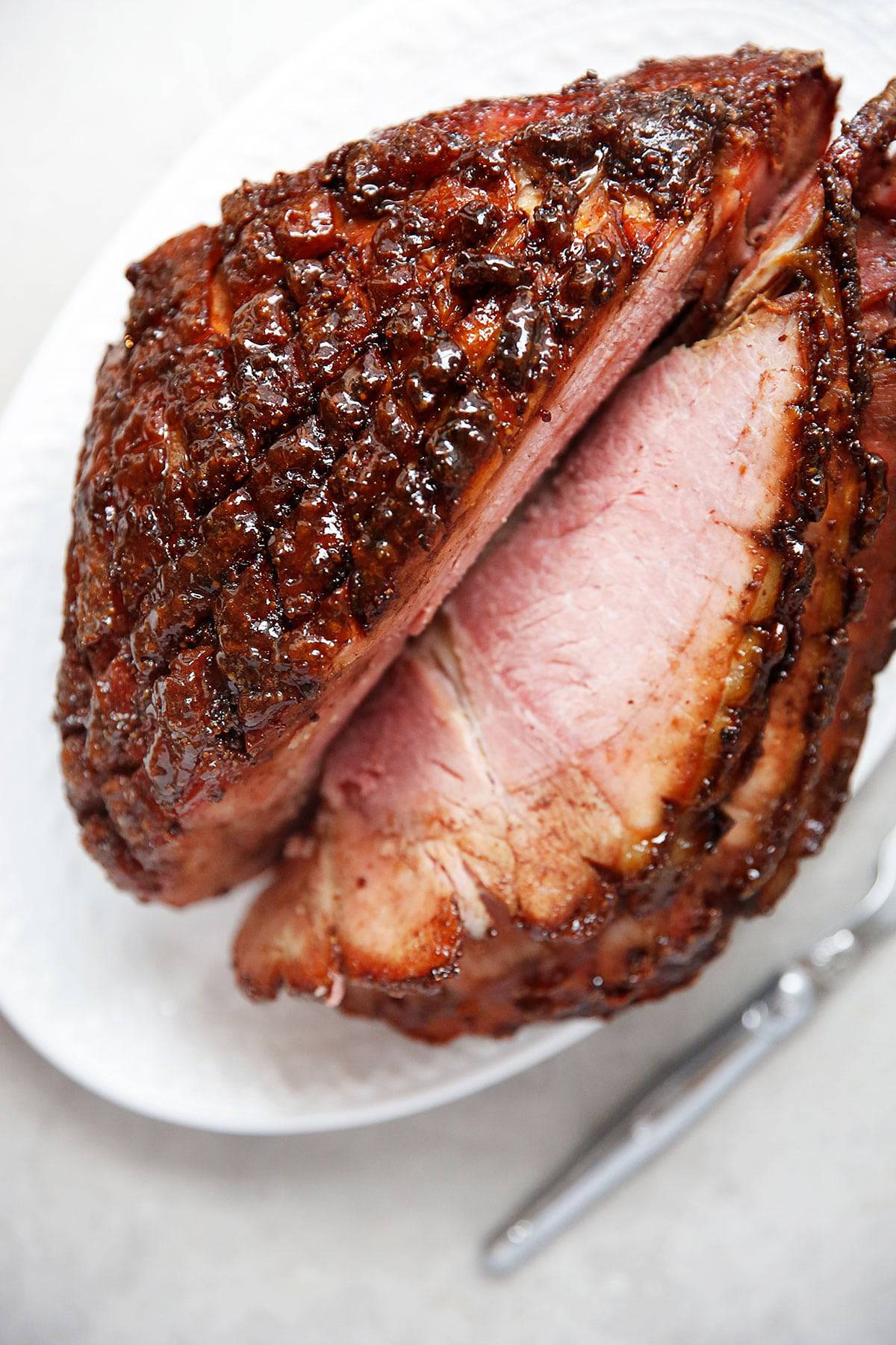 maple glazed ham