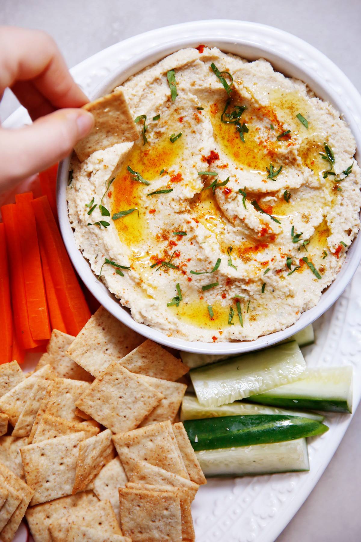 Cauliflower Hummus Recipe - Lexi's Clean Kitchen