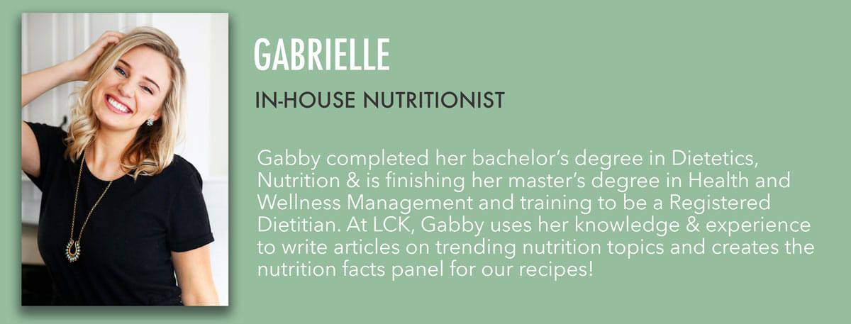 Gabby - In-House Nutritionist Bio