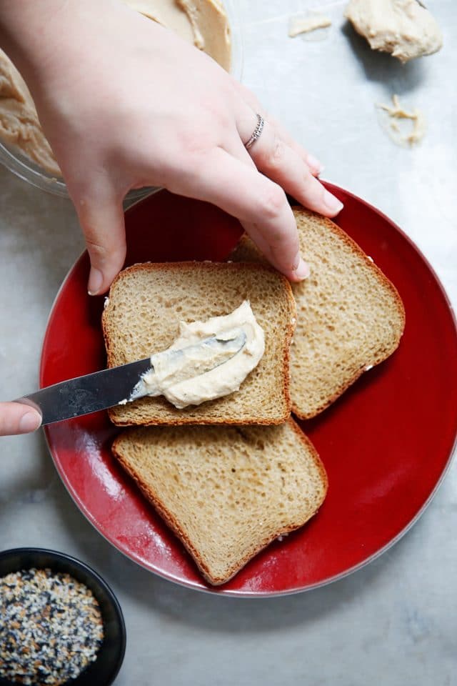 Everything Bagel Hummus Breakfast Toast - Lexi's Clean Kitchen