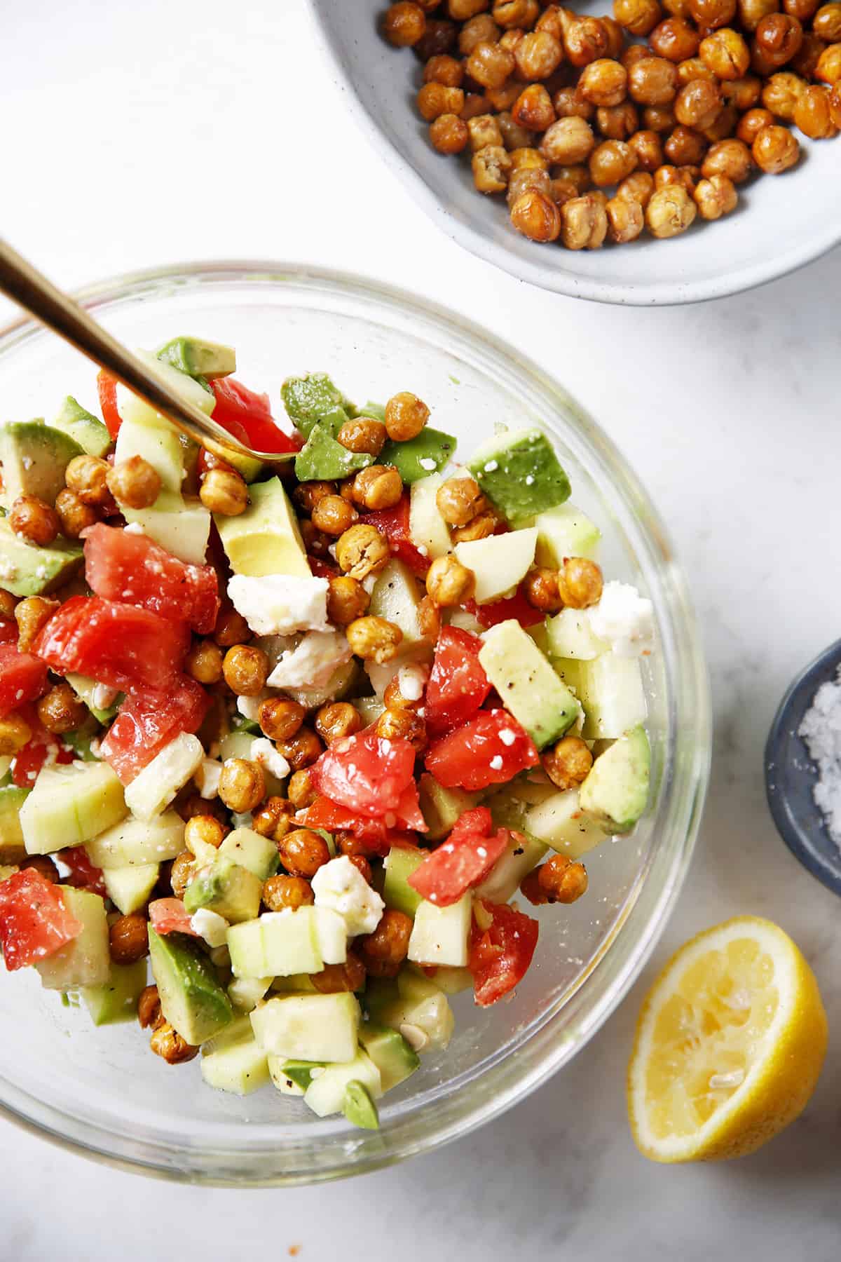 Salad with Crunchy Chickpeas