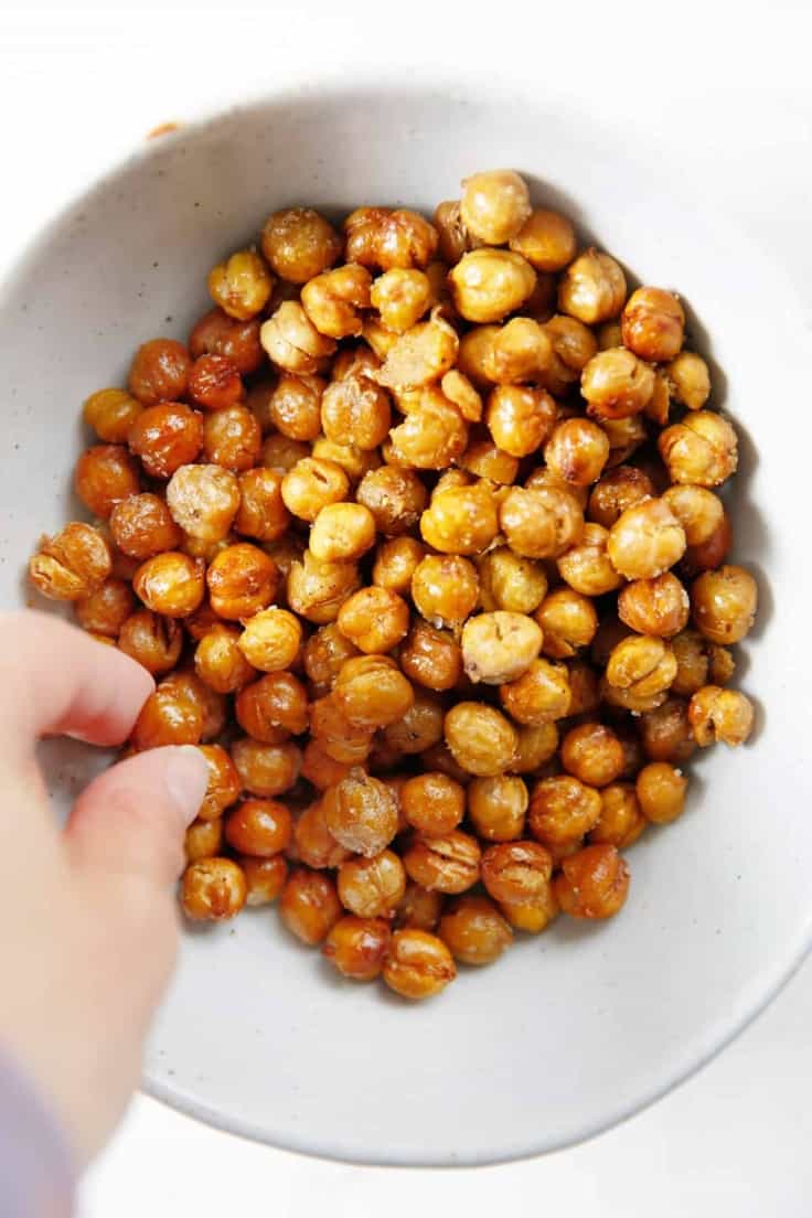 How To Make Crispy Chickpeas (Air Fryer & Oven) - Lexi's Clean Kitchen