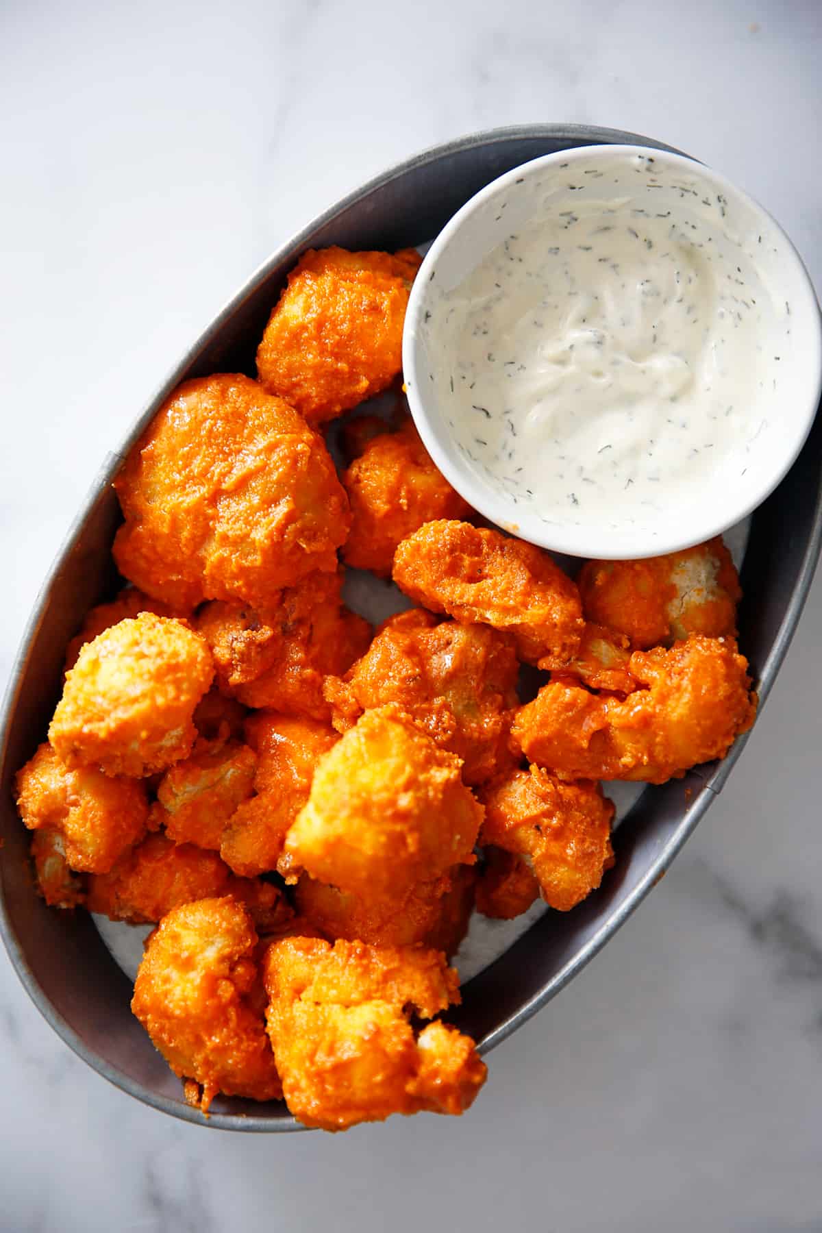 Buffalo Cauliflower Nuggets (made in the air fryer!) - Lexi's Clean Kitchen