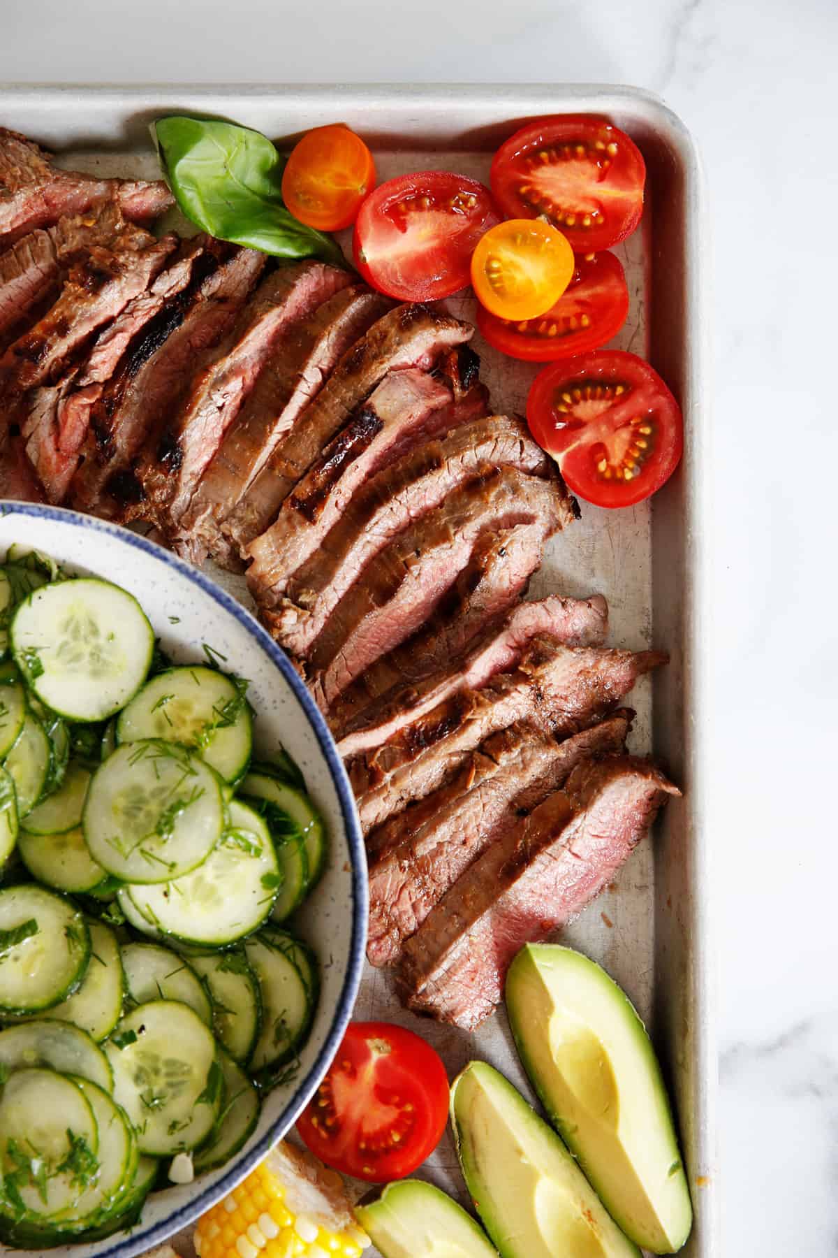 Lexi's Clean Kitchen | Garlic and Lime Marinated Flank Steak