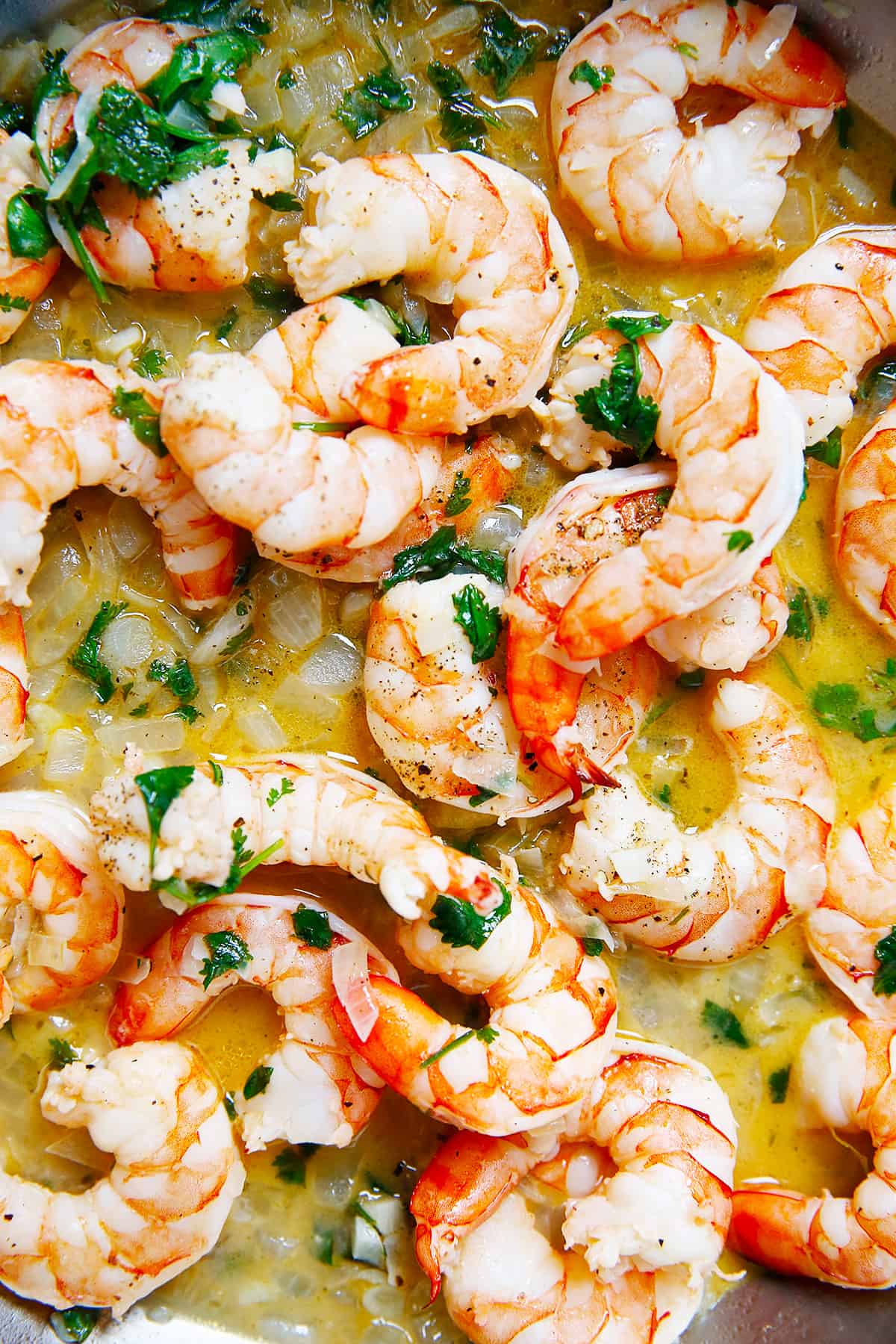 Zoomed in photo of Tequila Lime Shrimp