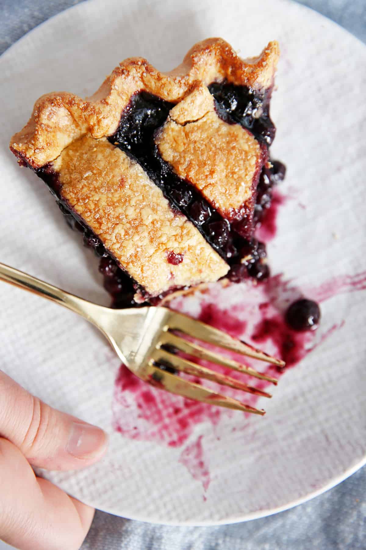 Refined Sugar-free Maple Blueberry Pie